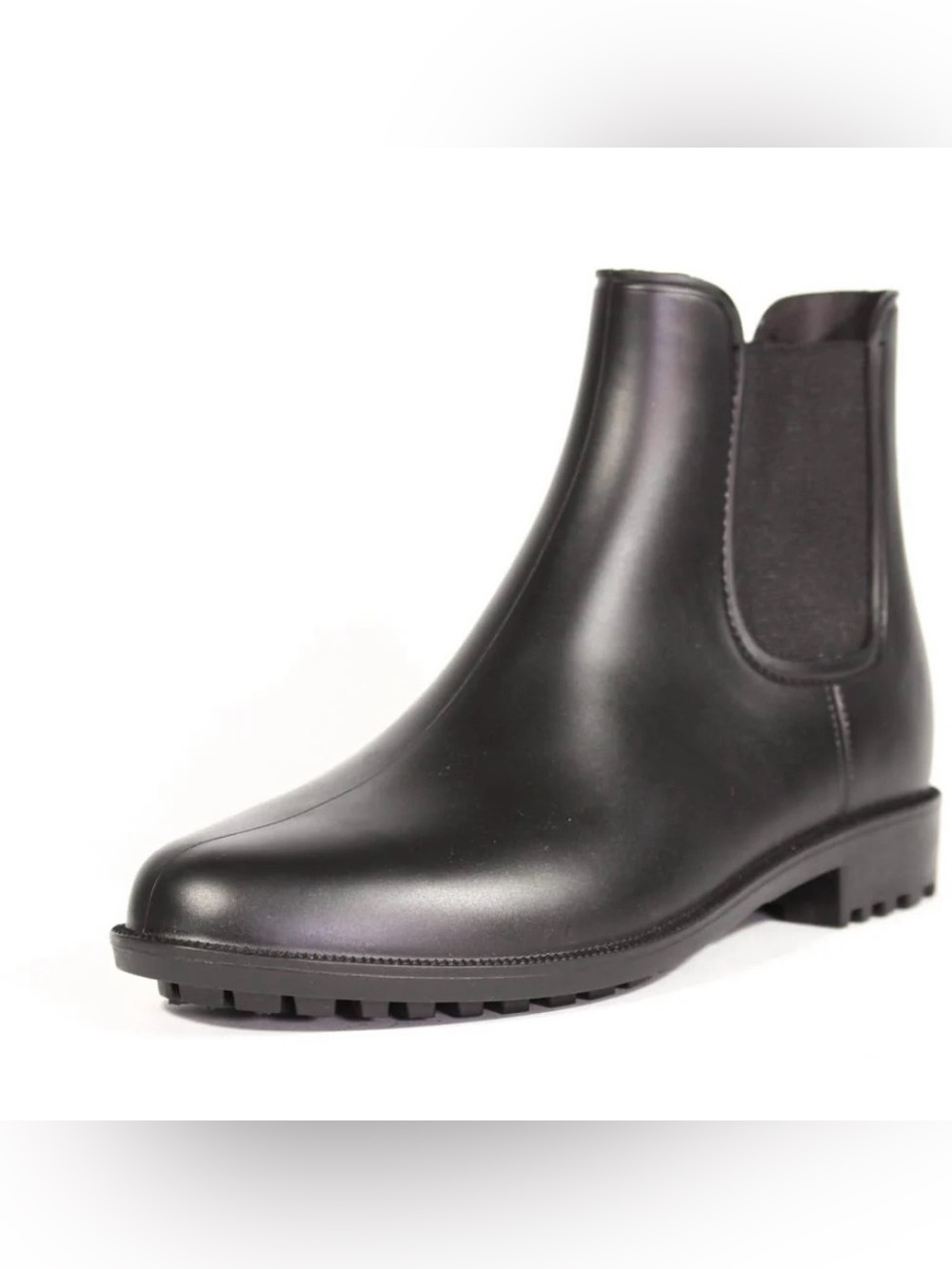 NWOB Chelsea Crew Black Rain Boot - Classic Slip-On Sz 40-U.S. 9